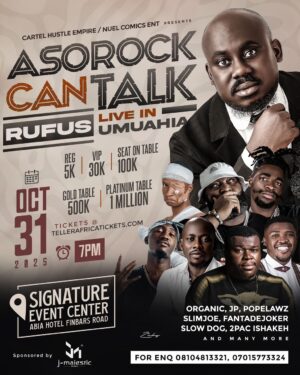 AsoRock Can Talk-Rufus Live In Umuahia